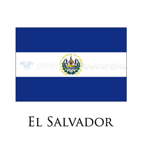 El Salvador flag Iron-on Stickers (Heat Transfers)NO.1865